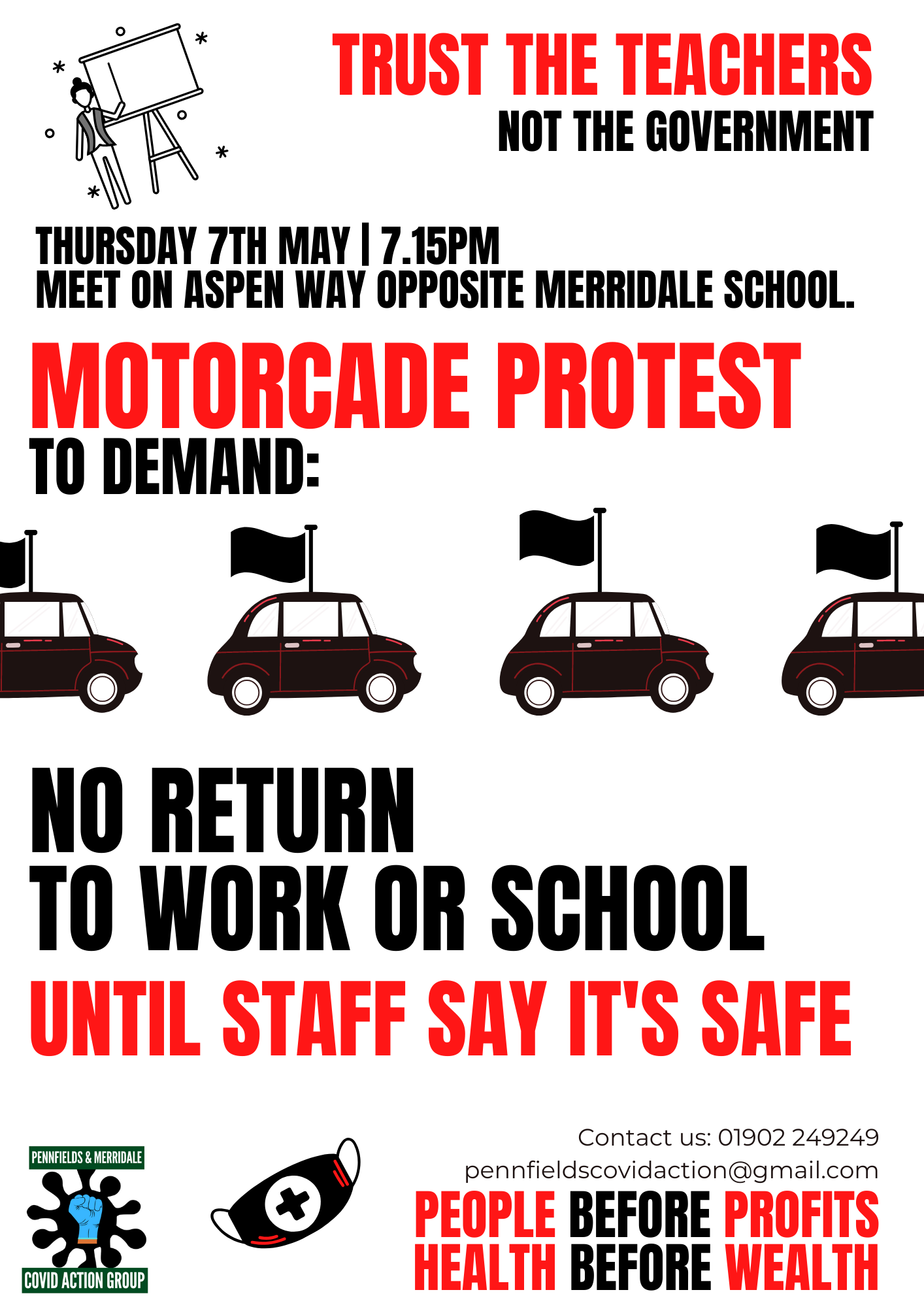 Why did the law stop our protest while allowing schools and workplaces to reopen?
